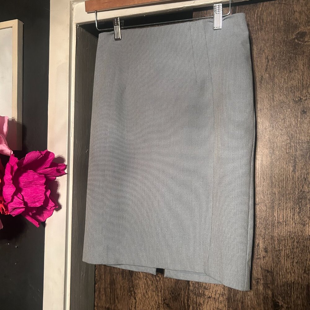Express Light Blue Lined Pencil Skirt Size 2